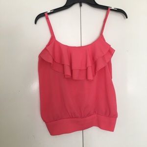 Pink Ruffle Top